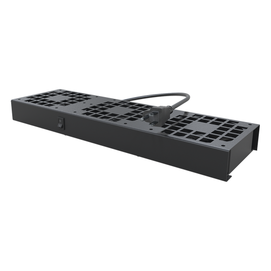 Kit de 3 Ventiladores 110 Vca (12 x 12 cm) con Clavija para Gabinete de Piso