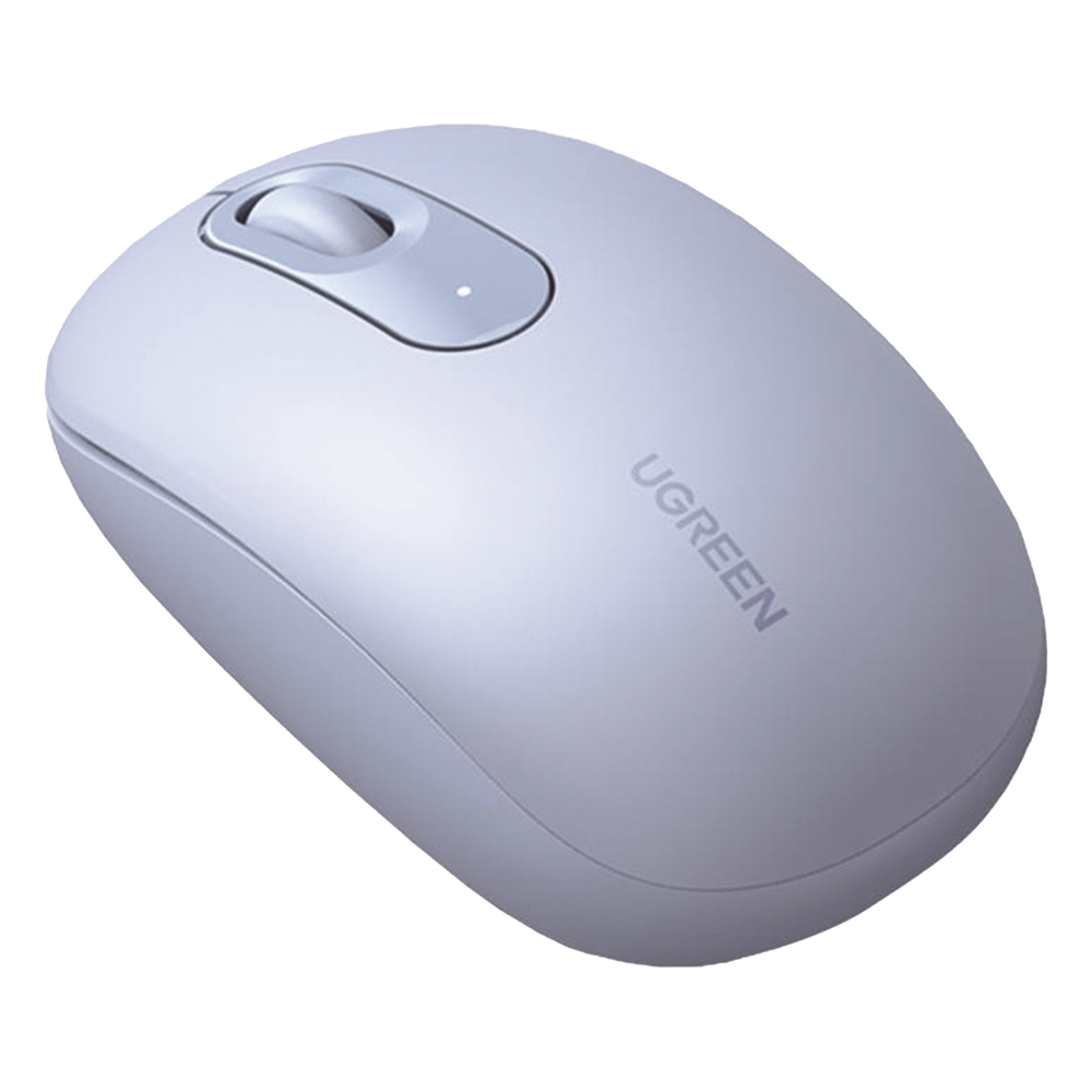 Mouse Inalámbrico 2.4G 800/1200/1600/2400 DPI | Función de 3 botones | Alcance 10m | Silencioso |  Ergonómico | Anti-caída y Anti-interferencias | Batería Alcalina AA incluida  | Color Dusty Blue.