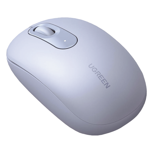 Mouse Inalámbrico 2.4G 800/1200/1600/2400 DPI | Función de 3 botones | Alcance 10m | Silencioso |  Ergonómico | Anti-caída y Anti-interferencias | Batería Alcalina AA incluida  | Color Dusty Blue.
