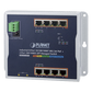 Switch Industrial PoE Administrable de Pared Capa 2, 8 Puertos Gigabit PoE 802.3at y 2 Puertos 100/1000X SFP