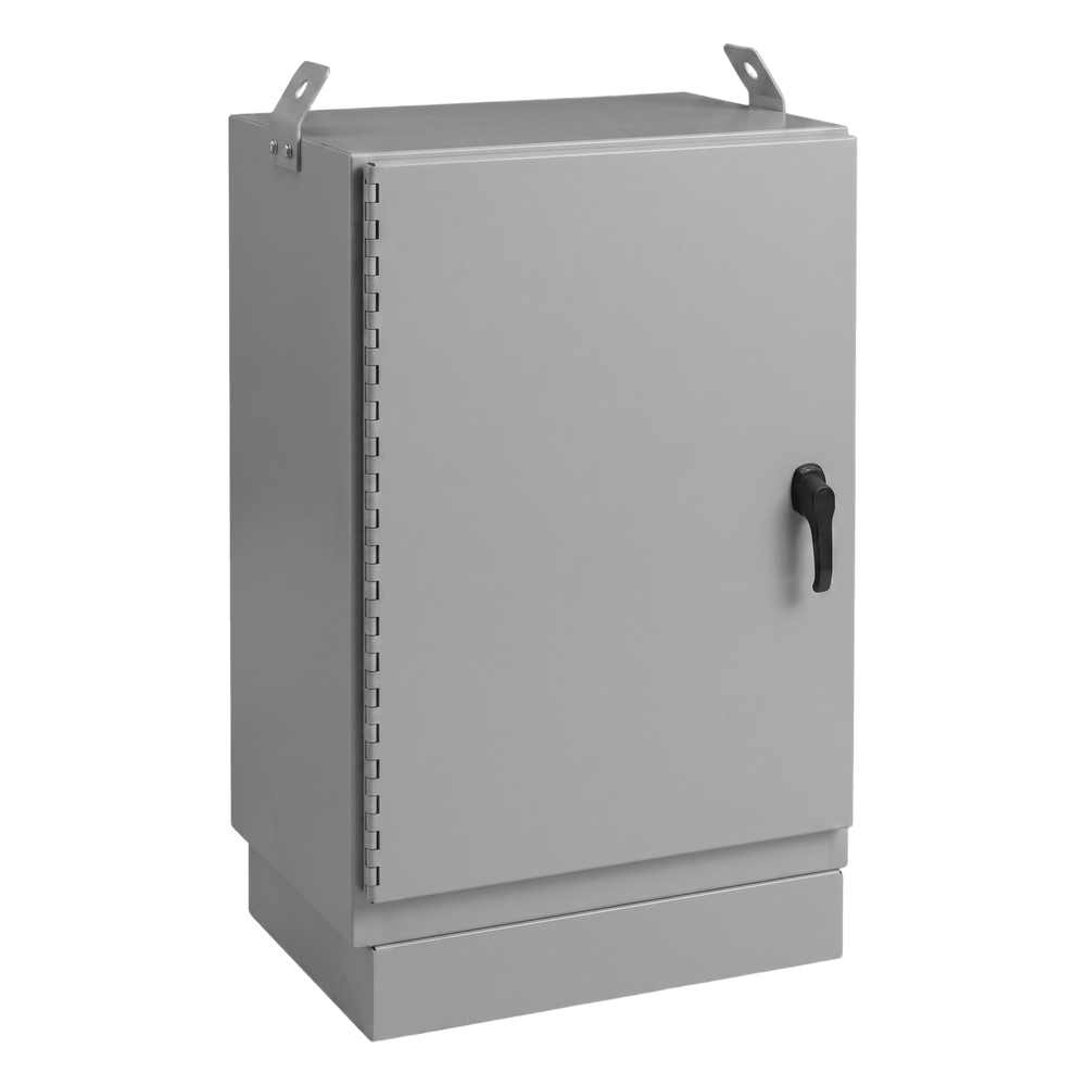 Gabinete para Exterior Tipo 4X Doble Puerta de 22 UR / Aluminio Soldado / 1270 x 762 x 1118 mm (50 x 30 x 44 in) / Exterior IP66 / Montaje Almohadilla / Aislamiento Termico / Gris RAL 7035