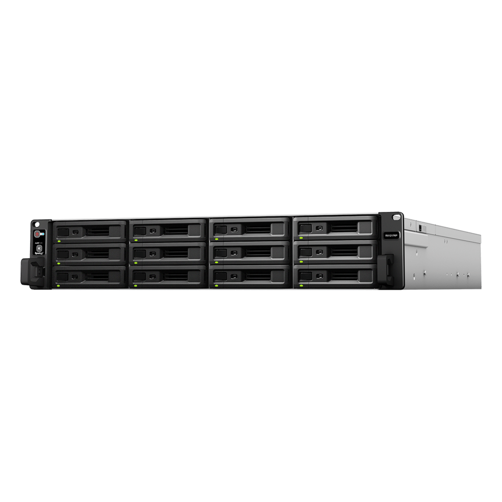 Unidad de Expansión Synology RX1217/RX1217RP | 12 Bahías de Disco | Compatible con RackStation 2U | Expansión de Volumen en Línea | Fuentes de Alimentación Redundantes (RX1217RP) | Administración DSM.