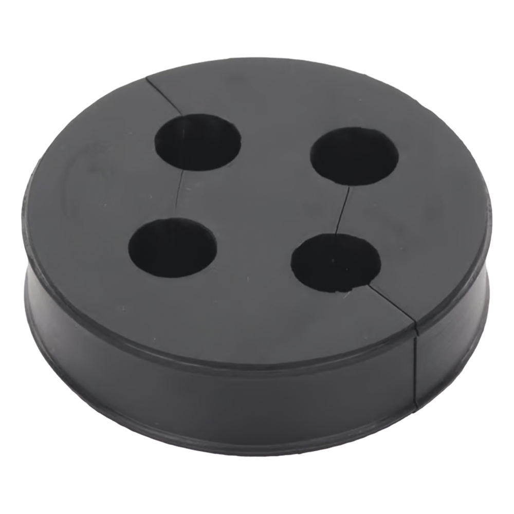 Inserto de Caucho de 4" Con Cuatro Orificios para Cable de 3/8 in