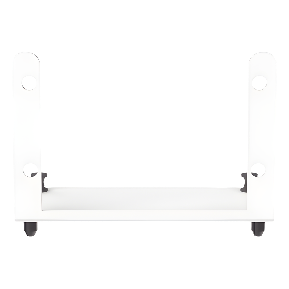 Soporte Para 2 Adaptadores de Fibra Óptica Opticom®, Para Uso con Gabinetes Multipropósito, de Instalación a Presión, Color Blanco