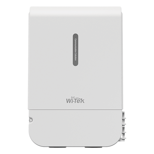 Switch PoE para exterior / Administración en la nube / Con 4 puertos 10/100 Mbsp PoE af/at / 2 Puertos Uplink 10/100 MBPS /  Presupuesto 60 W / PoE hasta 250 metros / Soporta protocolo ONVIF