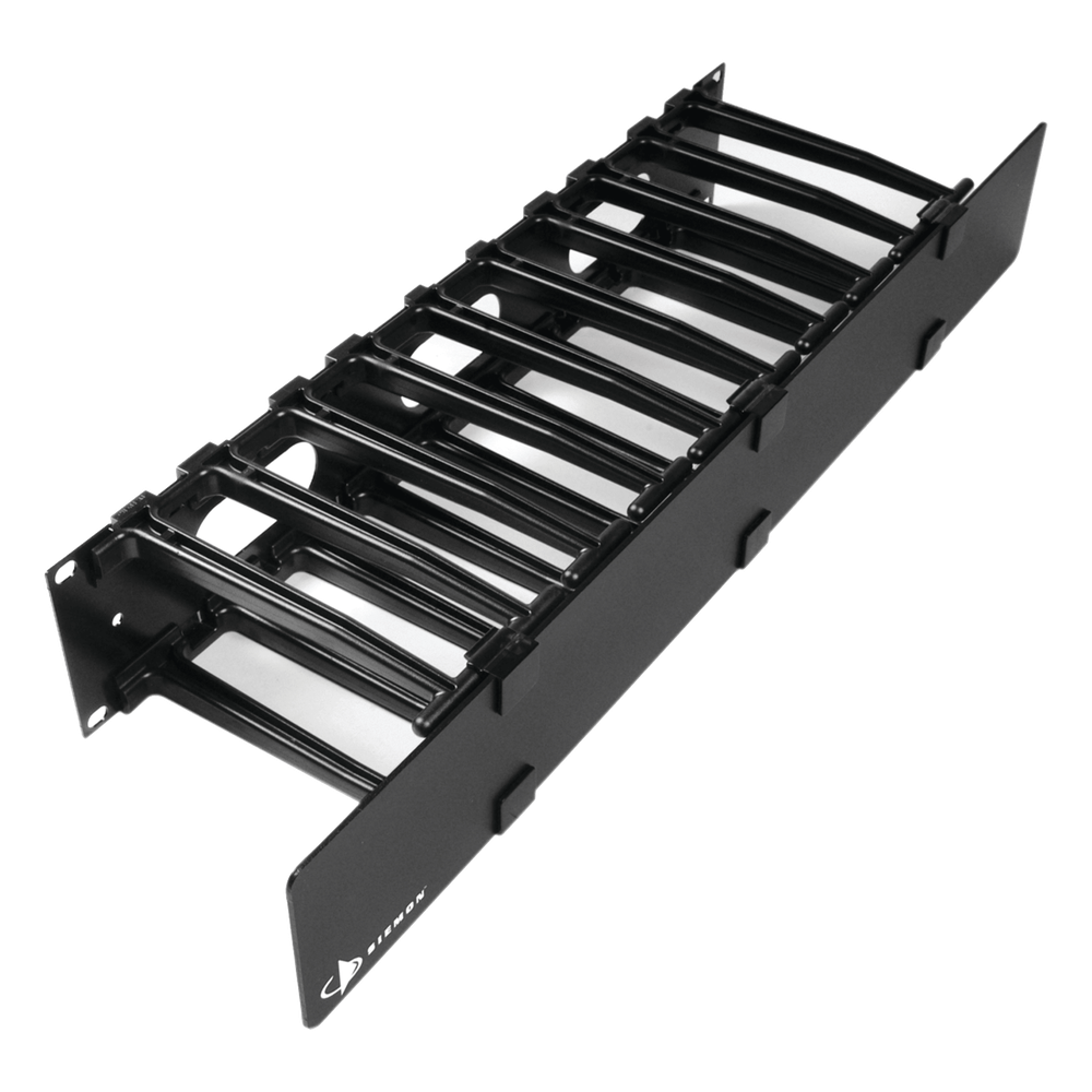 Organizador de Cable Horizontal RouteIT, Sencillo, Para Rack de 19in, 6in de profundidad, 2UR