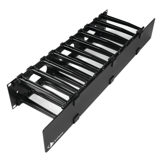 Organizador de Cable Horizontal RouteIT, Sencillo, Para Rack de 19in, 6in de profundidad, 2UR