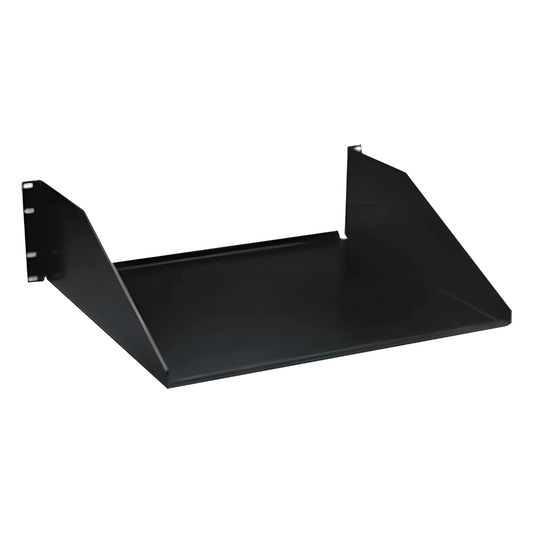 Charola Para Soportar Equipos en Racks, de 19in, Solida, 3UR, Color Negro