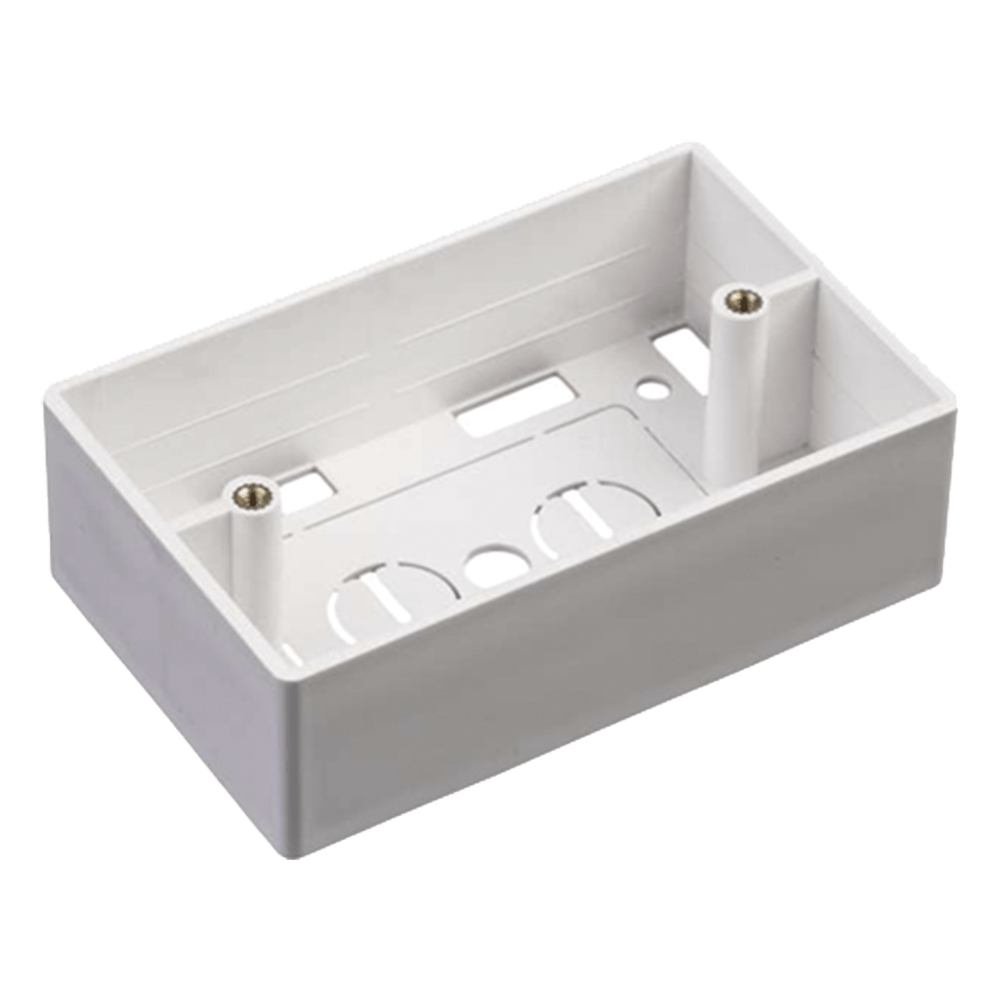 Caja de Pared Universal, Color blanco, Para montaje con Placas de Pared