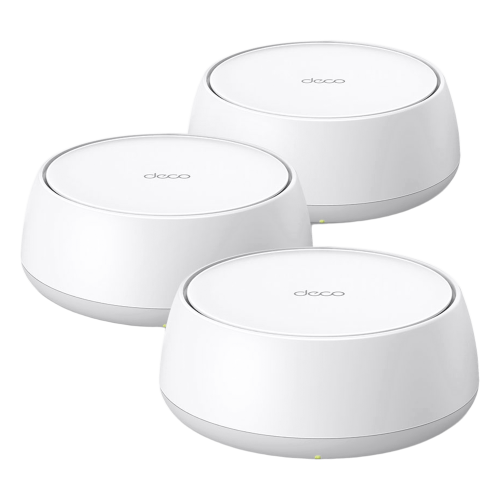 Kit Routers Inalámbricos MESH Interior para Hogar / Doble Banda Wi-Fi 7 BE3600 Mbps / 2 Puerto 1 Gigabit WAN/LAN / 4 Antenas Internas / Operación Multi-Link MLO / Administración Mediante la App Deco (iOS, Android) / HomeShield