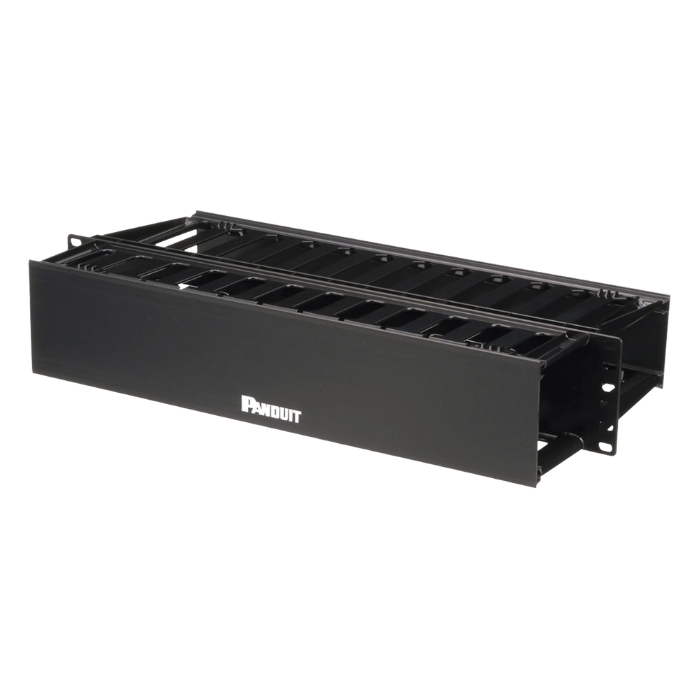 Organizador de Cables Horizontal PatchLink, Doble (Frontal y Posterior), Para Rack de 19in, 2UR