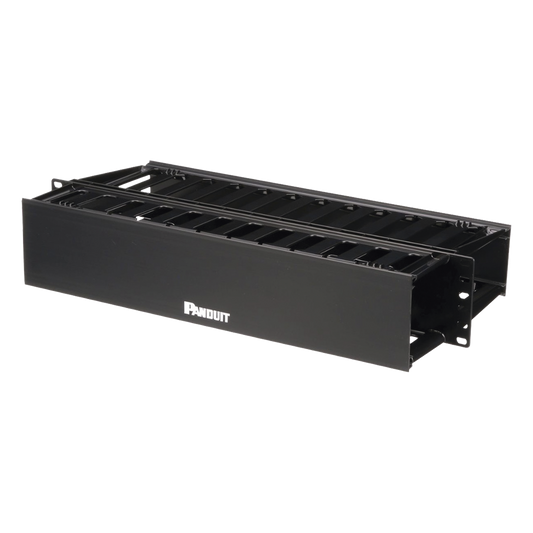 Organizador de Cables Horizontal PatchLink, Doble (Frontal y Posterior), Para Rack de 19in, 2UR