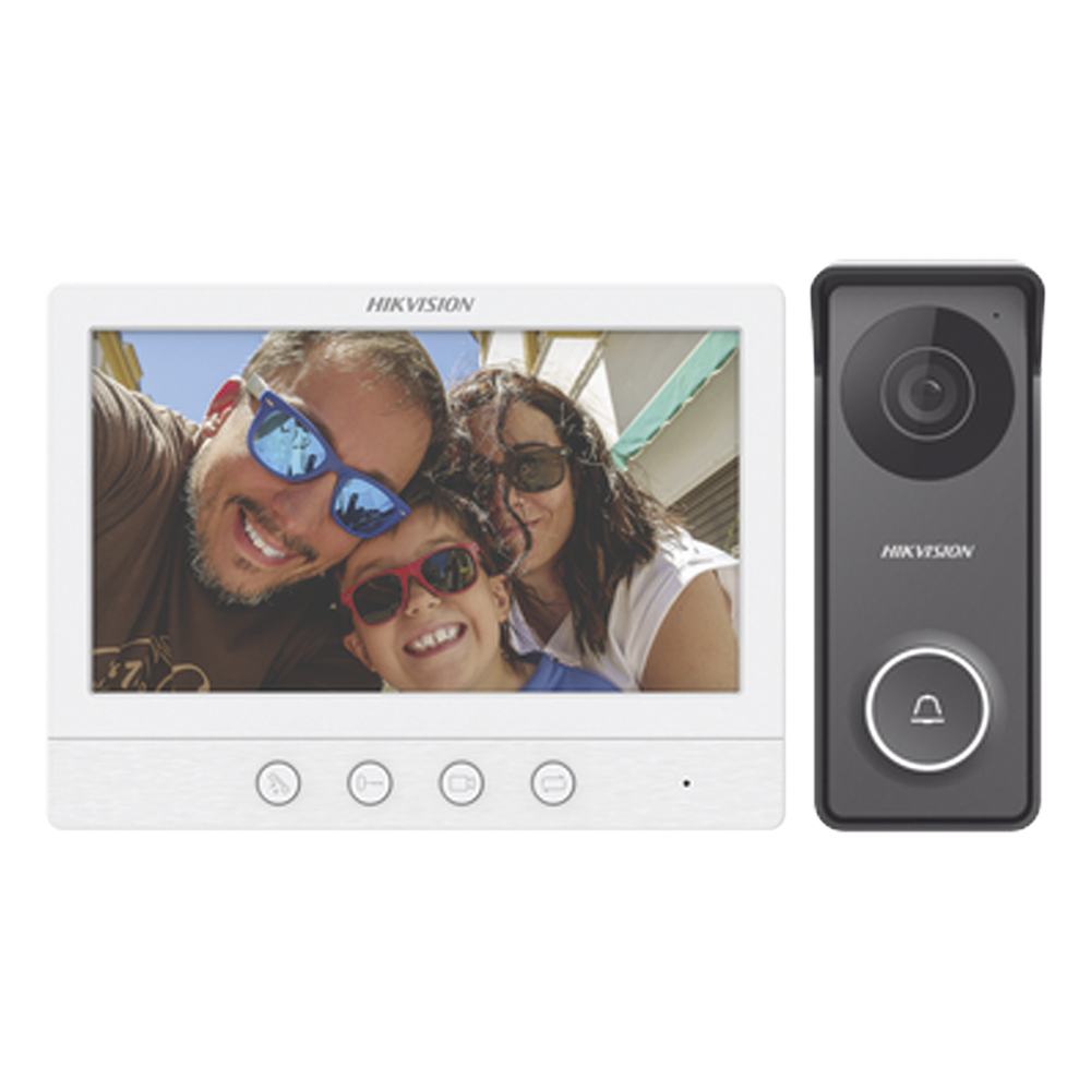 Kit de Videoportero TurboHD con Pantalla LCD a Color de 7" / Frente de Calle para Exterior de Metal / 720p (1 Megapíxel )117° de Visión (Gran Angular)