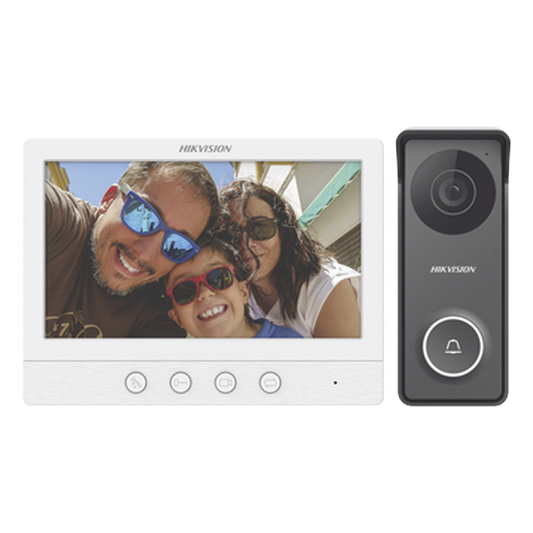 Kit de Videoportero TurboHD con Pantalla LCD a Color de 7" / Frente de Calle para Exterior de Metal / 720p (1 Megapíxel )117° de Visión (Gran Angular)