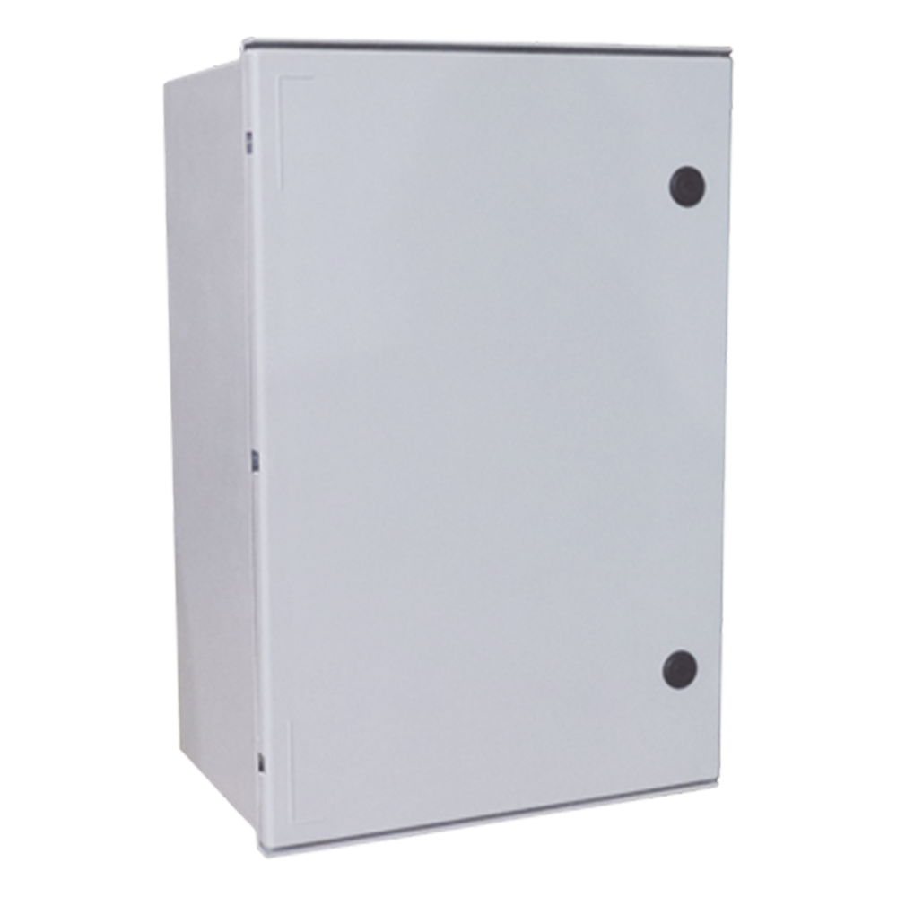 Gabinete de Poliéster IP55 Uso en Exterior (800 x 1000 x 300 mm) con Placa Trasera Interior de Plástico (Incluye Chapa y Llave).