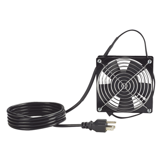 Ventilador para Instalación en Gabinete PanZone WME3BL, WME6BL, y WME9BL, de 115 Vca, y Cable de Corriente de 1.8M