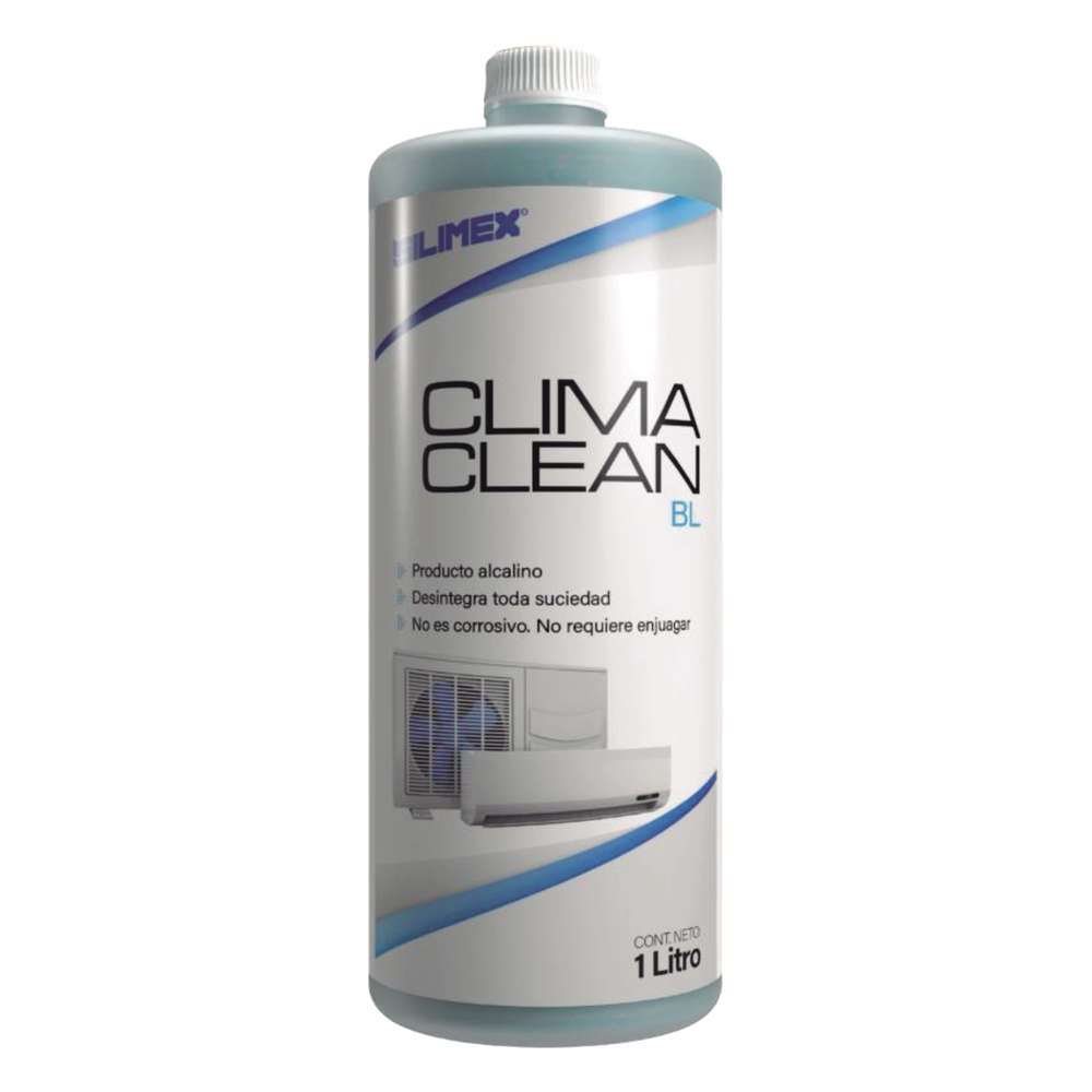 CLIMA CLEAN BL Limpiador a Base Ácida que Garantiza una Limpieza Profunda y Profesional en Serpentines de Minisplits, Mejorando su Eficiencia y Prolongando su Vida Útil