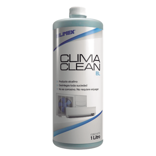 CLIMA CLEAN BL Limpiador a Base Ácida que Garantiza una Limpieza Profunda y Profesional en Serpentines de Minisplits, Mejorando su Eficiencia y Prolongando su Vida Útil