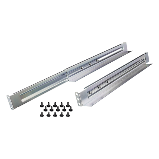 Kit de Rieles Para Racks de 4 Postes, Para UPS de 1 a 3 UR, Profundidad Ajustable, Soporte de Peso de 104.78 Kg