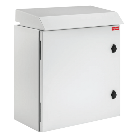 Gabinete Rack 12 UR ProTek Tipo 3R Exterior con Ventiladores y Termostato / 61.2 cm x 60 cm x 61 cm (24.09 in x 23.6 in x 24 in) / Acero Gris RAL 7035 / Protección IP32 IK10