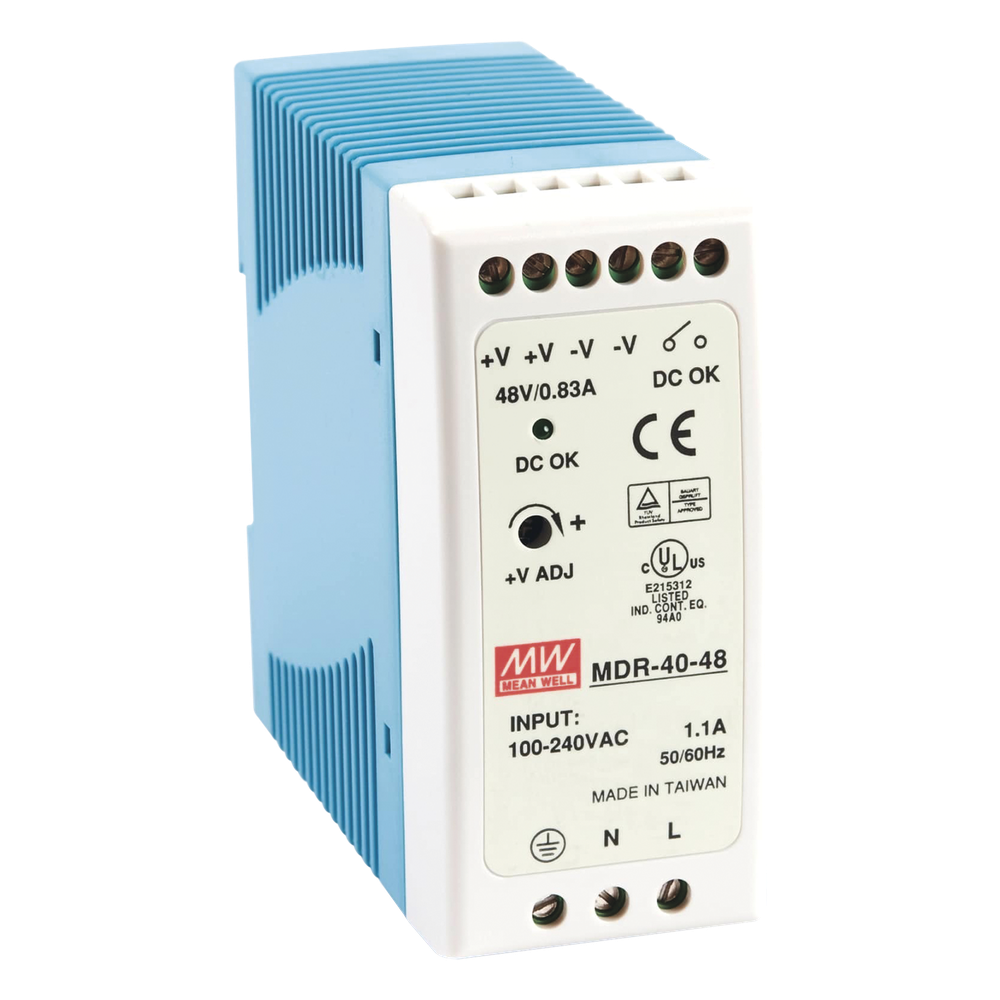 Fuente de poder Industrial Riel Din 48Vcc, 40W
