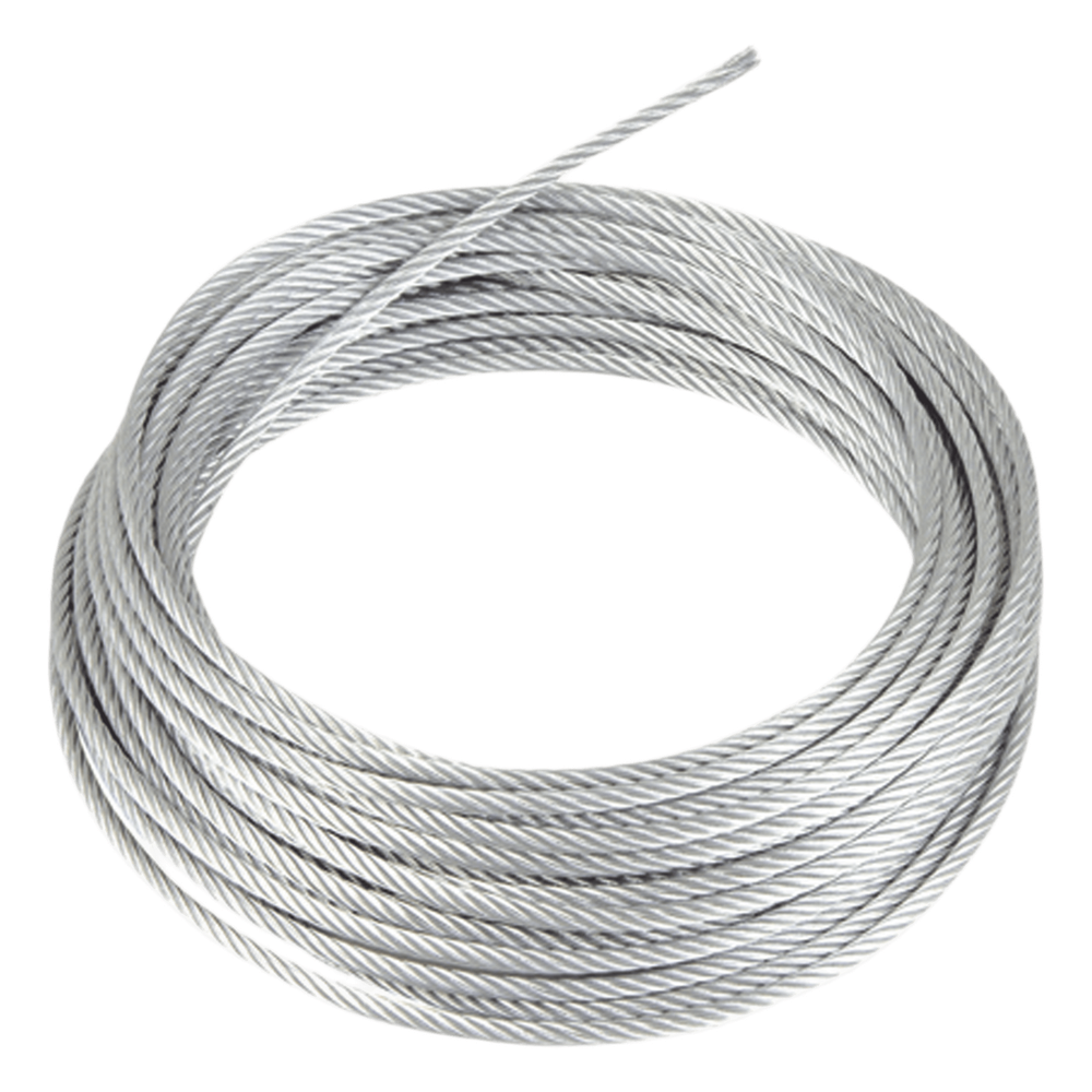Rollo o carrete de 300 Metros de Retenida de 1/8" de Alta Resistencia, Galvanizado clase A.