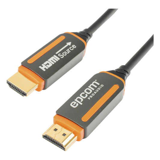 Cable HDMI de Fibra Óptica de 20 Metros (65.62 Pies) | Alta Definición | Versión 2.0 | Alta Velocidad 18Gbps | 4K@60Hz | HDCP 2.2 | Resistente a EMI y RFI