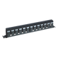 Organizador de Cables Horizontal de 1U para Rack de 19" con Cubierta Metálica