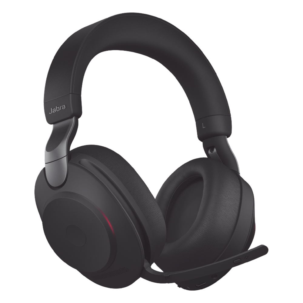 Jabra Evolve2 85, Auricular stereo versión UC con cancelación de ruido activa, dongle USB-A indicador de ocupado (Busylight)(28599-989-999)