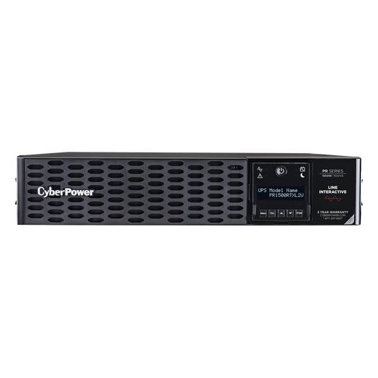 UPS de 1500 VA/1500 W, Topología Línea Interactiva, Entrada 120 Vca NEMA 5-15P, Onda Senoidal Pura, Torre o Rack 2 UR, Con 8 Tomas NEMA 5-15R