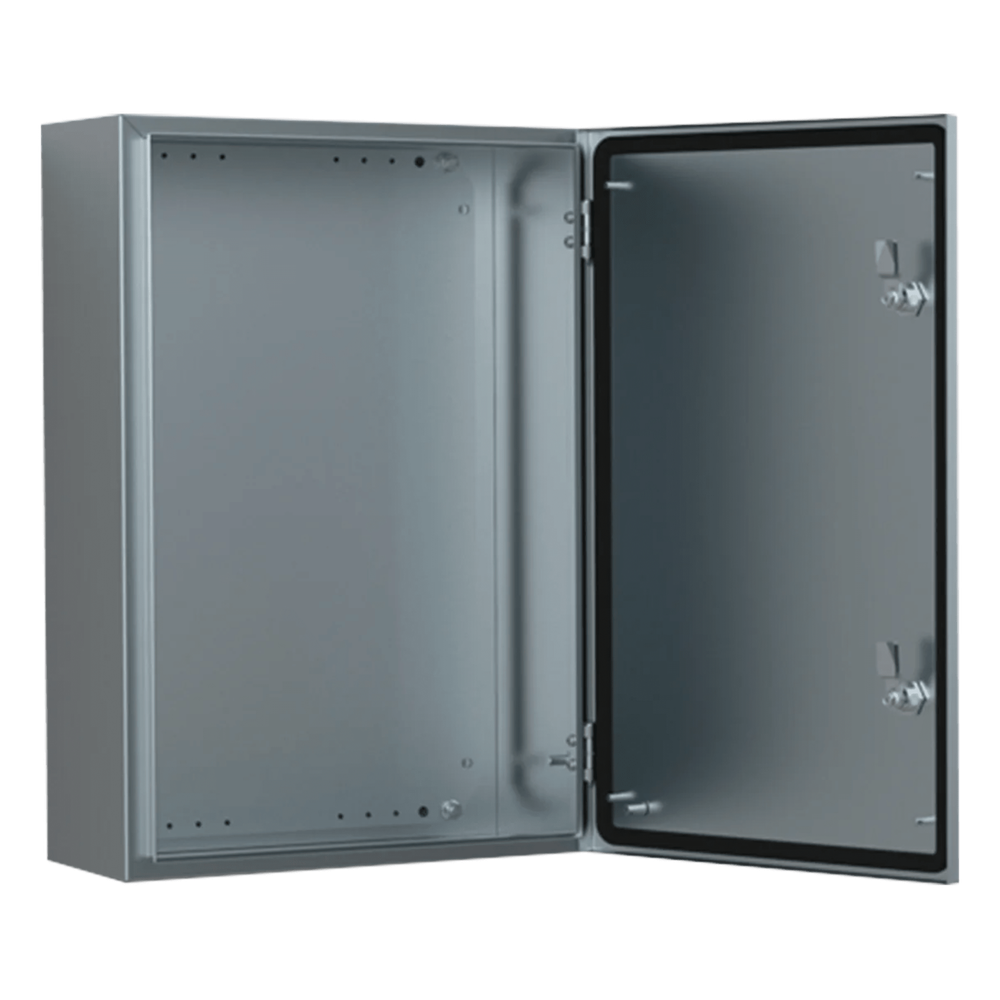 Gabinete de Acero Inoxidable 304L ASR IP66 / 500x500x210 mm (19.7x19.7x8.3 in) / 1 Cerradura / Montaje Placa 2 mm