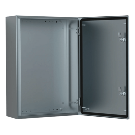 Gabinete de Acero Inoxidable 304L ASR IP66 / 500x500x210 mm (19.7x19.7x8.3 in) / 1 Cerradura / Montaje Placa 2 mm