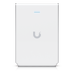 Access Point UniFi U6 In Wall/Montaje p/pared, WIFI 6 2.4 Y 5 Ghz, hasta 5.3 Gbps, 1 pto PoE In, 4 ptos secundarios (1 PoE Out)