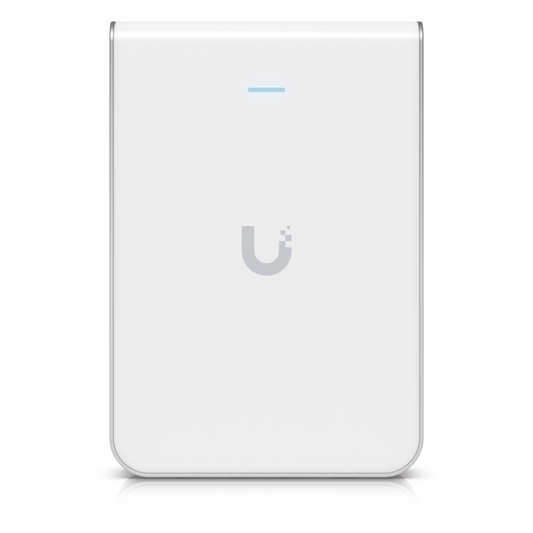 Access Point UniFi U6 In Wall/Montaje p/pared, WIFI 6 2.4 Y 5 Ghz, hasta 5.3 Gbps, 1 pto PoE In, 4 ptos secundarios (1 PoE Out)