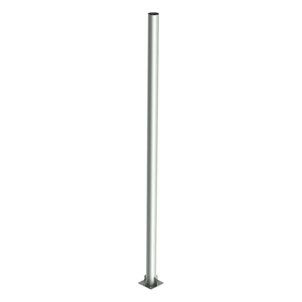 Poste de Acero Galvanizado para Videovigilancia, 4 m de altura.
