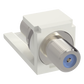 Módulo Acoplador Coaxial Tipo F, Mini-Com, de 75 Ohms, 3.0 GHz, Color Blanco