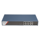 Switch Gigabit PoE+ / Administrable / 8 Puertos 1000 Mbps PoE+(4 Puertos PoE++ 90 W) / 2 Puertos 1000 Mbps de Uplink / 2 Puertos SFP / Configuración Nube Hik-PartnerPro / Modo Extendido hasta 300 Metros / 130 W