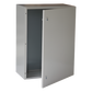 Gabinete de Acero IP66 Uso en Intemperie (400 x 600 x 250 mm) con Placa Trasera Interior Metálica y Compuerta Inferior Atornillable (Incluye Chapa y Llave T).