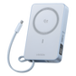Powerbank  Magnético Inalámbrico / 10000 mAh 36 Wh / 30W USB-C PD3.0/PPS/UFCS + Cable Integrado 60W / Carga Inalámbrica 25W Qi2.2 MPP / Magnético 8N / Pantalla LED / 254 g