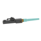 Conector LC de Empalme por Fusion OmniSplice™, Para Fibra Óptica Multimodo 50/125µm OM3/OM4/OM5, Color Aqua