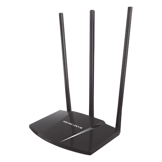 Router N de alta potencia 300 Mbps / 1 Puerto WAN 10/100 / 3 Puertos LAN 10/100 / Chip PA (potencia transmisión 2x) / 3 Antenas de 7 dBi