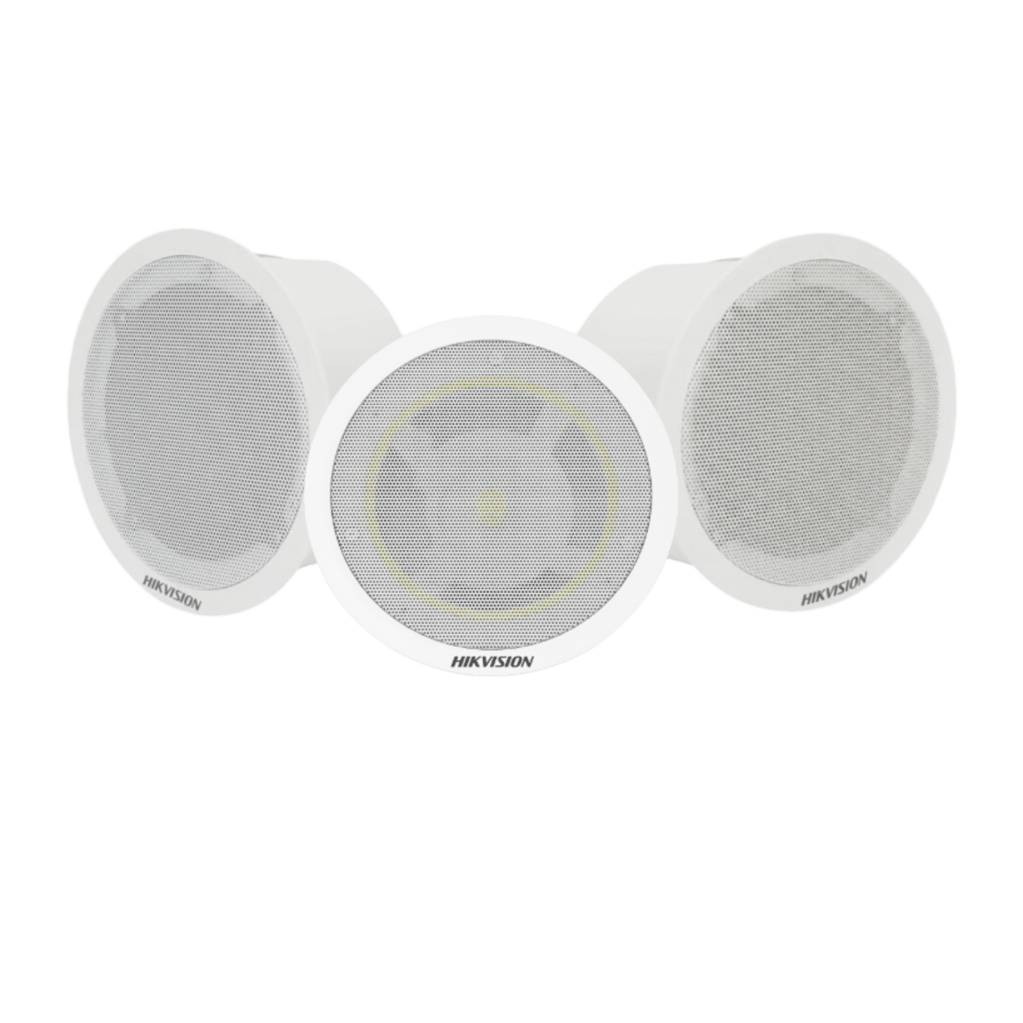 Kit Altavoz principal y 2 bocinas secundarias, solo alimenta la principal / No requiere amplificador | Bluetooth | Hik-Connect | Musical Ambiental | Voceo | Calendarización de audios