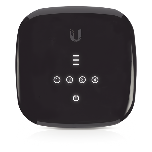 UFiber WiFi 802.11n GPON ONU, Unidad de red óptica con 1 puerto WAN GPON (SC/APC) + 4 puertos LAN Gigabit Ethernet