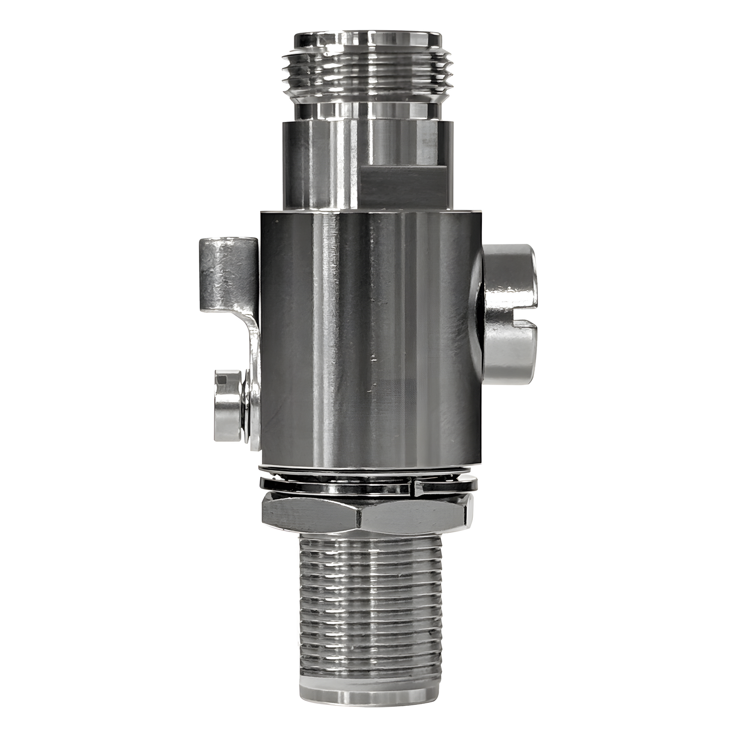 Protector Contra Descargas Eléctricas / Rango de Frecuencia de DC a 5.8 GHz / Impedancia 50&Omega; / Protección Bidireccional / Tubo de Descarga de Gas 90V Reemplazable / Conectores N hembra