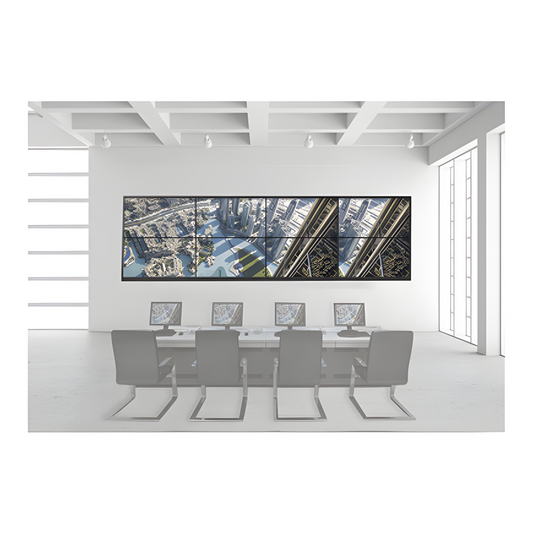 Kit Videowall 4x2 / Incluye 8 Pantallas de 55" / Decoder / Base de Pared