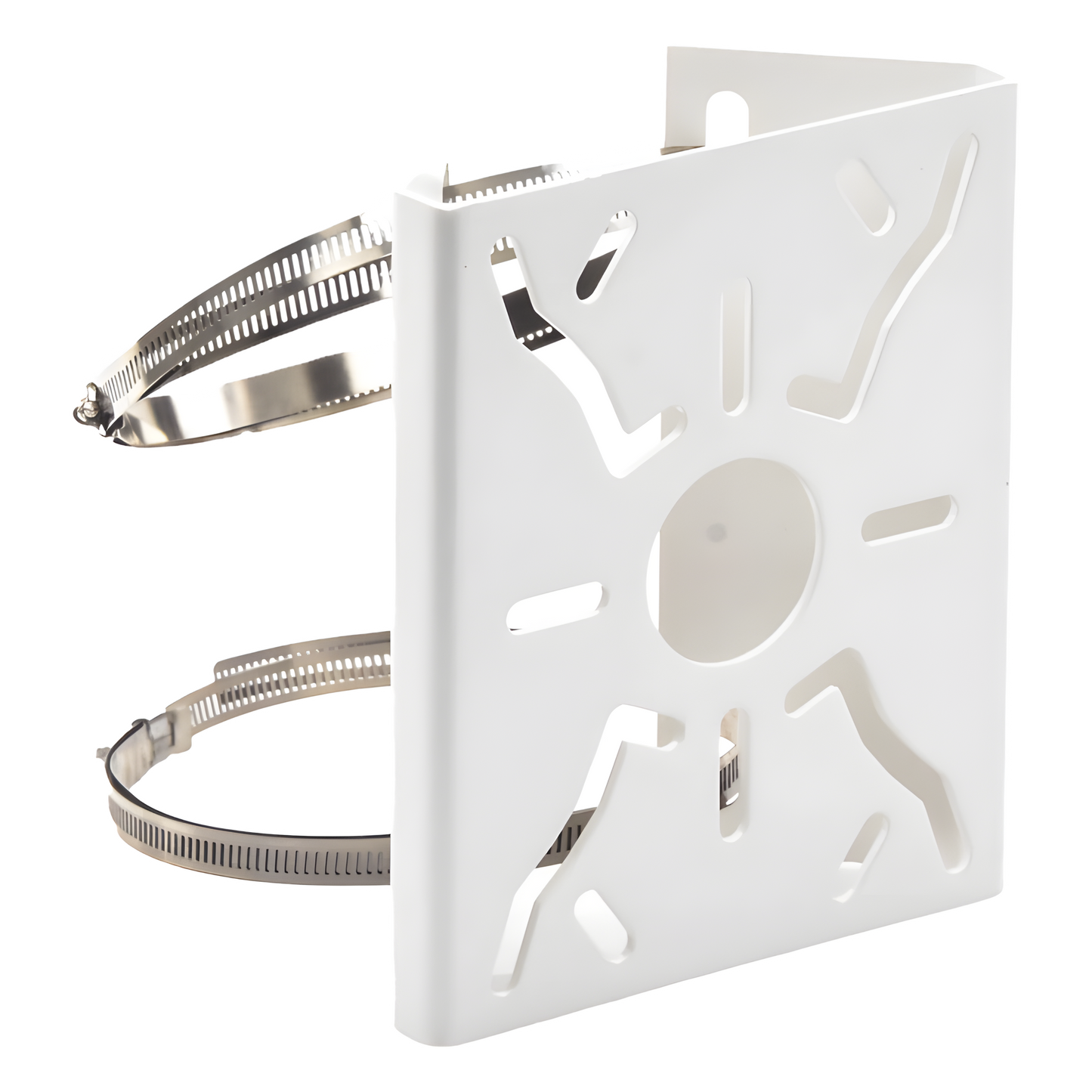 Montaje universal para instalación de cámaras en poste