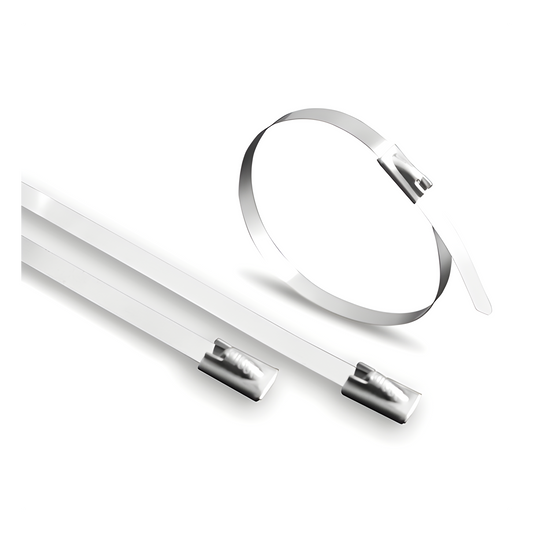 Cincho de Acero Inoxidable, 4.6 x 360 mm  (100pzs) (4100-02000)