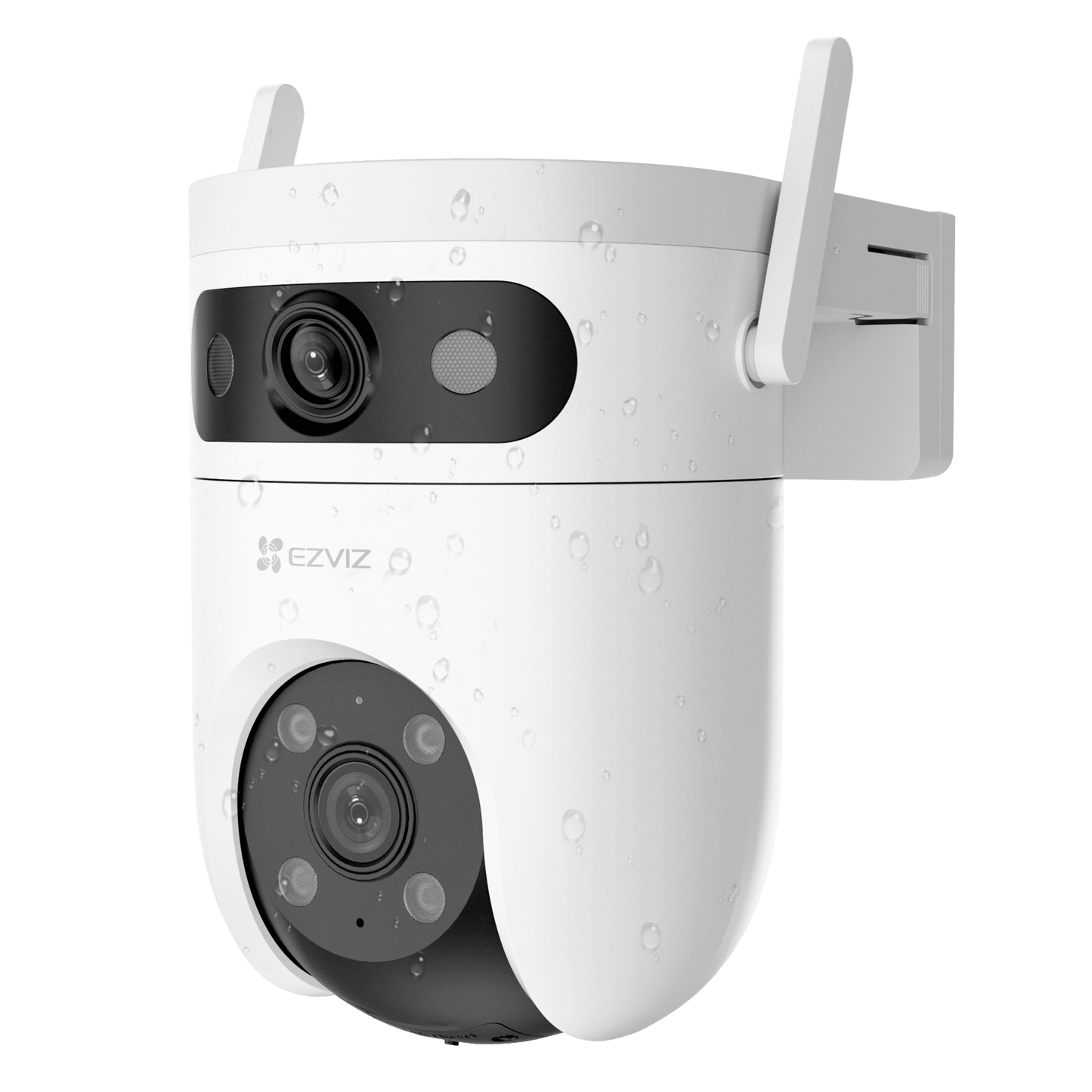 Cámara IP WiFi 6 (Doble Banda 2.4 GHz y 5 GHz) PT Dual-Lente / 3K (5mp + 5mp) / Visión Nocturna Color Hasta 40m / Detección IA Humano-Vehículo / Seguimiento Automático / Defensa Activa con Sirena y Luz Estroboscóp