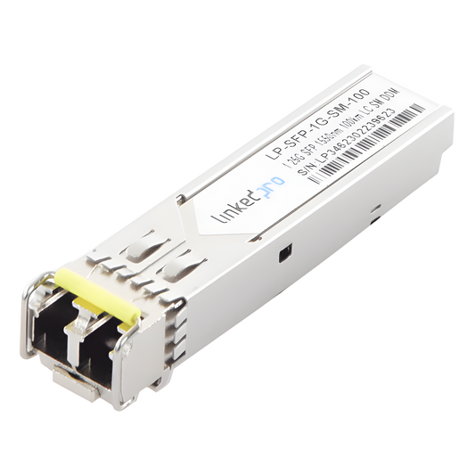 Transceptor Óptico SFP (Mini-Gbic) / Monomodo 1550 nm / 1.25 Gbps / 1000BASE-ZX / Conectores LC/UPC Dúplex / DDM / Hasta 100 km