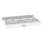 Organizador de Cables Horizontal NetManager de Alta Densidad, Doble (Frontal y Posterior), Para Rack de 19in, 1UR, Color Blanco